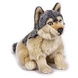 Freek Vonk x Bresser Kuscheltier Wolf 40cm waschbar weich recyceltes Material Plüschtier Kinder Geschenk naturgetreu