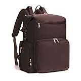 CEI-CEI Neopren Wickelrucksack Große Wickeltasche für Neugeborene, wasserdichter Reise-Rucksack für Mama und Papa mit isolierten Fächern und Wickelunterlage