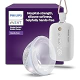 Philips AVENT Hands-free elektronische Einzelmilchpumpe, Motor in Krankenhausqualität, spiegelt den Trinkrhythmus des Babys wider, bis zu 85 Pumpbewegungen pro Minute, leichte Auffangschale, SCF531/11
