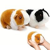 SGZIOO 2 Stück Meerschweinchen Kuscheltier, 18 cm Meerschweinchen Stofftier, Süß Hamster Kuscheltier, Plüschtier meerschweinchen Spielzeug Geschenk Partybedarf