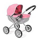 Puppenwagen Lilli, Kleiner Puppenwagen für die jüngsten Puppenmuttis, Melange Pink