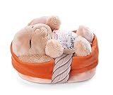 NICI Kuscheltier Hase karamell 12 cm – Stofftier aus weichem Plüsch, niedliches Plüschtier im Körbchen zum Kuscheln und Spielen, für Kinder & Erwachsene, 48708, tolle Geschenkidee