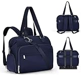 Fexkean Baby Wickeltasche Rucksack Handtasche mit wasserdicher Wickelunterlage,Verstellbare Schultergurt multifunktionale Umhängetasche Reisetasche für Unterwegs(K3039-Blue)