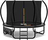 Devoko Trampolin Outdoor Ø228/305/366/427 cm, GS-Zertifikat, Mit verstärkten Beintraversen, Stabil, Robust und Belastbar, Einteilige Konstruktion für Kinder und Erwachsene