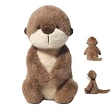 champracer Otter Kuscheltier, Otter Kissen Kuscheltier Flauschig, Otter Stofftier, Otter Kissen, Superweiche Kleines Kuscheltier Zum Kuscheln Und Liebhaben Geschenk Spielzeug Für Kinder (1 Stück)