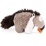 NICI Kuscheltier Anita stehend, Ameisenbär Plüschtier für Mädchen, Jungen & Babys, Flauschiges Stofftier zum Spielen, Sammeln & Kuscheln, Süßes Schmusetier ab 12 Monaten I 45247, grau/weiß, 30 cm