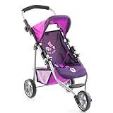 Bayer Chic 2000 - Puppenbuggy Lola, Jogging-Buggy, Puppenjogger, Puppenwagen, Pflaume, lila