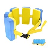 Schwimmgürtel Verstellbarer Kinder Schwimmgürtel, mit 5 Eva blau Kissen,ideal fürSchwimmgürtel für Kinder 3-6 Jahren，Unterstützt Kinder beim schnellen Erlernen der Schwimmtechnik