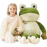 EARTHSOUND Groß Frosch Kuscheltier Riesen Stofftier,78cm XL XXL Riesige Plüschtier Gross Plüsch Spielzeug Jumbo Stofftiere,Geschenk für Kinder