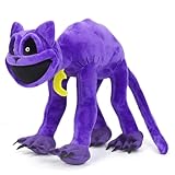 Kuscheltier Smiling Monster, Gruseliges Lila Plüschtier 30 cm, Crawling Stofftier Smiling, Plüsch Kissen Puppe Spielzeug Geschenk für Fans Kinder