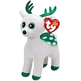 TY 37237 Reindeer Peppermint-Rentier Plüsch, 15 cm, weiß