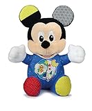 Clementoni 17206 Disney Baby – Mickey Leucht-Plüsch, Kuscheltier für Kleinkinder & Säuglinge, Stofftier mit Licht und Musik, Einschlafhilfe für Kinder