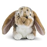 Living Nature Britsh Wildlife Realistic Dutch Lop Ear Rabbit Soft Toy - Brown
