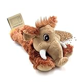 Habibi Plush Wärmekissen/Stofftier f. Kinder und Erwachsene – 1618 Mammut mit Hirsefüllung, Wärmekuscheltier zum Erwärmen in der Mikrowelle/Backofen, ideal auch für Babys