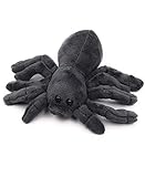 Onwomania Plüschtier Kuscheltier Stoff Tier Spinne Vogelspinne schwarz 20 cm