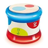 Hape Baby-Trommel | Rollendes Musikspielzeug für Kleinkinder zum Erlernen von Rhythmus und unterschiedlichen Klängen, batteriebetrieben, ab 6 Monaten