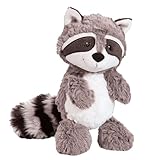 28cm Schmusetier Waschbär Plüschtier, Stofftier Waschbär, Waschbär Plüsch Spielzeug für Wilde Tiere, Cartoon Anime Stofftier, für Jungen Mädchen Geburtstag Wald Party,Geschenk für Freunde und Kinder
