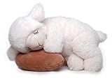 Inware 6235 - Schlafendes Schaf Sleepy, mit Schmusekissen, 25 cm, Kuscheltier, Plüschtier