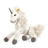 Steiff Starly Einhorn - 35 cm - Schlenkertier für Kinder - Plüscheinhorn - weich & waschbar - Unicorn weiß (015045)