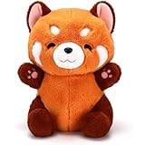 BDBFPAN 21cm Roter Panda Kuscheltier, Flauschiges Red Panda Plush Spielzeug,Kuscheltier Roter Panda, Weiches Stofftier Für Kinderzimmer Und Auto, Niedliches Geschenk