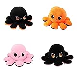 Liwein 2PCS Octopus Plüschtier, Oktopus Plüsch Wenden,Krake Plüschtier,Plüsch Octopus Spielzeug,Wenden Plüschtier,Octopus Plüschtiere,für Kinder Mädchen Jungen Freunde Geburtstagsfeiern Dekorationen