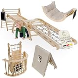 Juskys Kletterdreieck Movario Groß - Indoor Klettergerüst mit Rutsche & Kletterbogen - Dreieck Kinderzimmer & Kleinkind Spielplatz Klettern