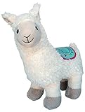 Wagner 5052 - Riesen Plüschtier Lama Alpaka aus Plüsch - 45 cm Gross in Weiss Plüschlama Kuscheltier