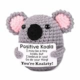 Positive Kartoffel Kuscheltier Koala,Positive Potato,Positive Geschenke,Emotional Support,Positiv Kartoffel,Inspirierende Handgemachte Strickpuppe,Strickwolle Potato Puppe für Freunde und Familie