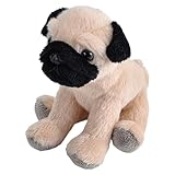 Wild Republic Pocketkins Eco Mops, Plüschtier, 12 cm, Plüschspielzeug, Hergestellt aus recycelten Materialien, Umweltfreundlich