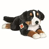 Teddy Hermann 92781 Hund Berner Sennenhund 60 cm, Kuscheltier, Plüschtier mit recycelter Füllung