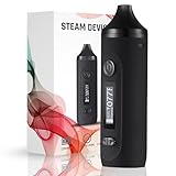 Vaporizer Cannabis IOUQ GeminiKit Verdampfer kräuter mit LCD Display, Präzise Temperaturregelung, 2200 mAh Akku, Kompakte Größe für Unterwegs Vaporisator Cannabis (blau schwarz)