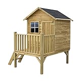 Gartenhaus Kinder - Spielhaus Kinder Outdoor - Aus Imprägniertem Gehobeltem Kiefernholz - Kinder Spielhaus für Draußen - Originell und Einzigartig Gartenspielhaus - Holzart Gehobelte Kiefer (Holz)