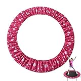 Trampolin Randabdeckung 96-120cm, Indoor Erwachsene Kinder Fitness Trampolin Umrandung, 800D Reißfest Oxford-Tuch Federabdeckung, 100% UV-beständig Trampolin Zubehör Ersatzteile,Pink 2,96cm(38inch)