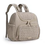 mommore Wickeltasche, kleiner Wickelrucksack, stylischer Baby-Reiserucksack mit isolierten Fächern, Wickelunterlage und Kinderwagenbefestigungen
