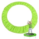 Trampolin Randabdeckung 82-152cm,Indoor Erwachsene Kinder Fitness Trampolin Umrandung,UV-beständig reißfest Federabdeckung Randschutz Sicherheitsmatte Trampolinzubehör (Grün,0.91m - 6 holes)