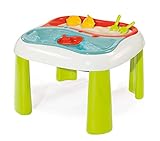 Smoby - Sand- und Wasserspieltisch - mit herausnehmbaren Wannen, inklusive Abdeckung und viel Zubehör, Umbau zum Spieltisch möglich, für Kinder ab 18 Monaten