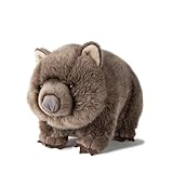 WWF WWF00837 Plüschkolletion (World Wide Fund for Nature) Plüsch Wombat, realistisch gestaltetes Plüschtier, ca. 28 cm groß und wunderbar weich, grau