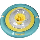 EDWEKIN® Premium Baby Schwimmring, Mitwachsende Schwimmhilfe, Schwimmsitz Kleinkinder, Schwimmreifen für Kinder ab 6 Monate bis 3 Jahre (Krokodil)