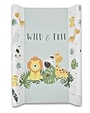 pic Bear Keil Wickelauflage - hochwertige OEKO-TEX Wickeltischauflage - pflegeleichte Wickelunterlage - Auflage Wickelkommode -50 x 70 cm - Wild & Free
