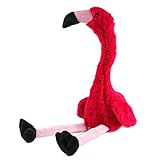 Kögler 76502 - Labertier Flamingo Peet, ca. 34,5 cm groß, nachsprechendes Plüschtier mit Aufnahme- und Wiedergabefunktion, plappert alles witzig nach und bewegt sich, batteriebetrieben