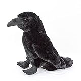 Rabe 33 cm schwarz Kuscheltier Vogel Plüschvogel Uni-Toys
