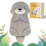 AROMA SEASON Wärmetier Plüsch Otter Mikrowelle-Wärmekissen Kuscheltier Körnerkissen Stofftier