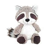 JcvPot Waschbär Kuscheltier, Niedliches Plüschtier für Kinder, 28 cm Grau, Geburtstag und Weihnachten, Weiches Material für Kuschelspaß