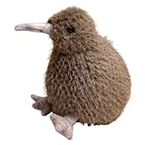Kiwi Vogel Kuscheltier, Kiwi Vogel Plüschtier, Kiwi-Vogel-Stofftier, süßes weiches Vogelspielzeug, Realistische Tierplüsch, Stoffpuppe Figur, Kiwi-Plüschpuppe für Kinder, Mädchen (20cm,Kaffee)