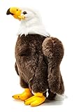 Uni-Toys - Weißkopfseeadler - 32 cm (Höhe) - Plüsch-Adler, Vogel - Plüschtier, Kuscheltier