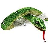 Baumpython Kuscheltier Schlange grün Plüschschlange Python Mamba Plüschtier NEPHRIT - Kuscheltiere*biz