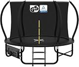 Devoko Trampolin Outdoor Ø228/305/366/427 cm, TÜV Rheinland GS-Zertifikat, Mit verstärkten Beintraversen, Stabil, Robust und Belastbar, Einteilige Konstruktion für Kinder und Erwachsene