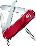 Victorinox, Taschenmesser, Junior 09, 85 mm, rot (8 Funktionen, Klinge, ohne Spitz, Holzsäge), Feststellklinge
