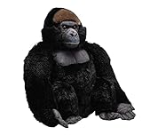 Wild Republic Artist Collection Gorilla, Geschenk für Kinder, 38 cm, Plüschtier, Füllmaterial besteht aus versponnenen recycelten Wasserflaschen