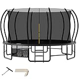 Devoko Trampolin Outdoor Ø228/305/366/427cm, Mit verstärkten Beintraversen, Stabil und robust Belastbar bis 160kg, Einteilige Konstruktion, Schnelle Installation und,Geeignet für Kinder und Erwachsene